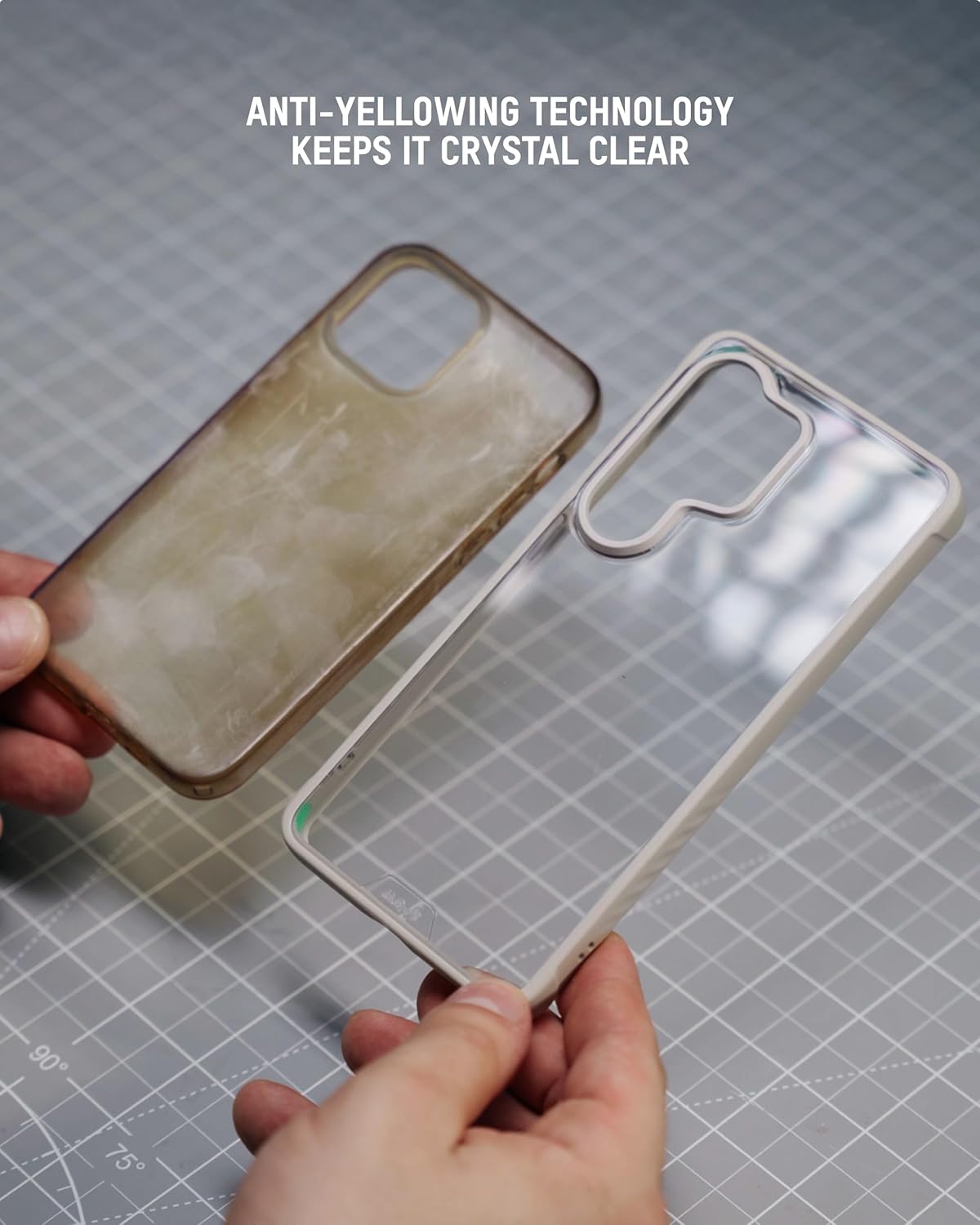 Mous for Samsung Galaxy S26 Ultra Case – Clarity Sand Protective Galaxy S26 Ultra Case – Shockproof, Anti-Yellowing, Full Camera Protection, Transparent