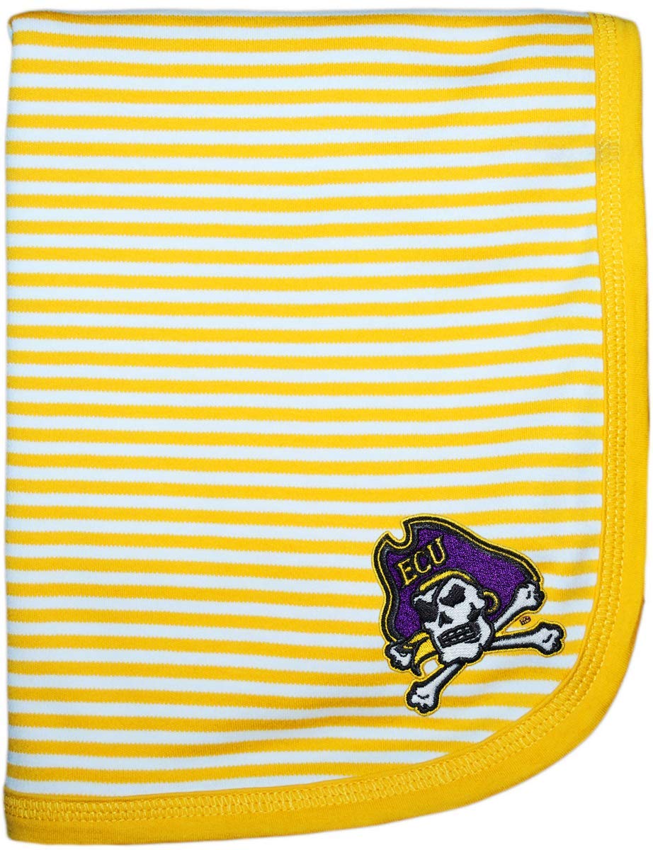 Creative Knitwear East Carolina Skull &amp; Bones Striped Baby and Toddler Blanket