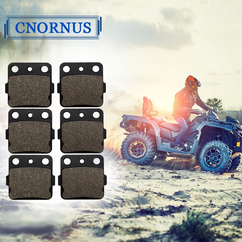 3 Paires de Plaquettes de Frein Avant et Arrière pour YAMAHA YFM 350 R YFM350 R 2004-2013 YFM 660 R YFM660 R Raptor 2001-2004 pour HONDA TRX 400 EXX/EXY/EX1/EX8 1999-2008