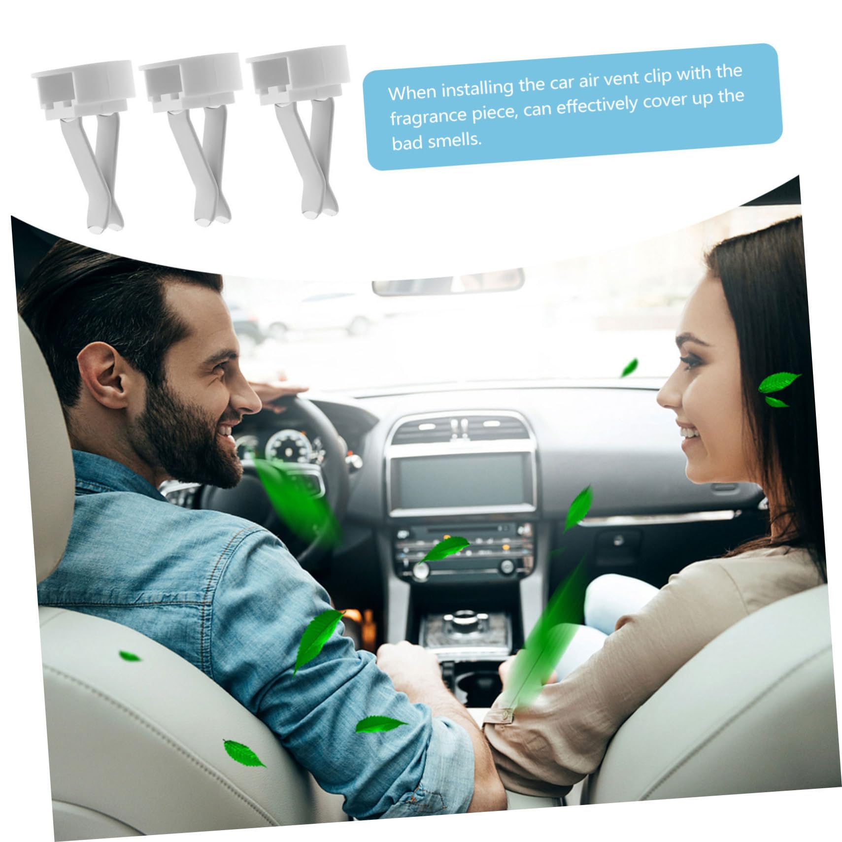 Ganci per Auto Accessori Decorativi 100 Pezzi Clip per Bocchetta di Aerazione in Metallo e Plastica per Eliminare Odori Auto e Personalizzare Diffusore Dell'aria