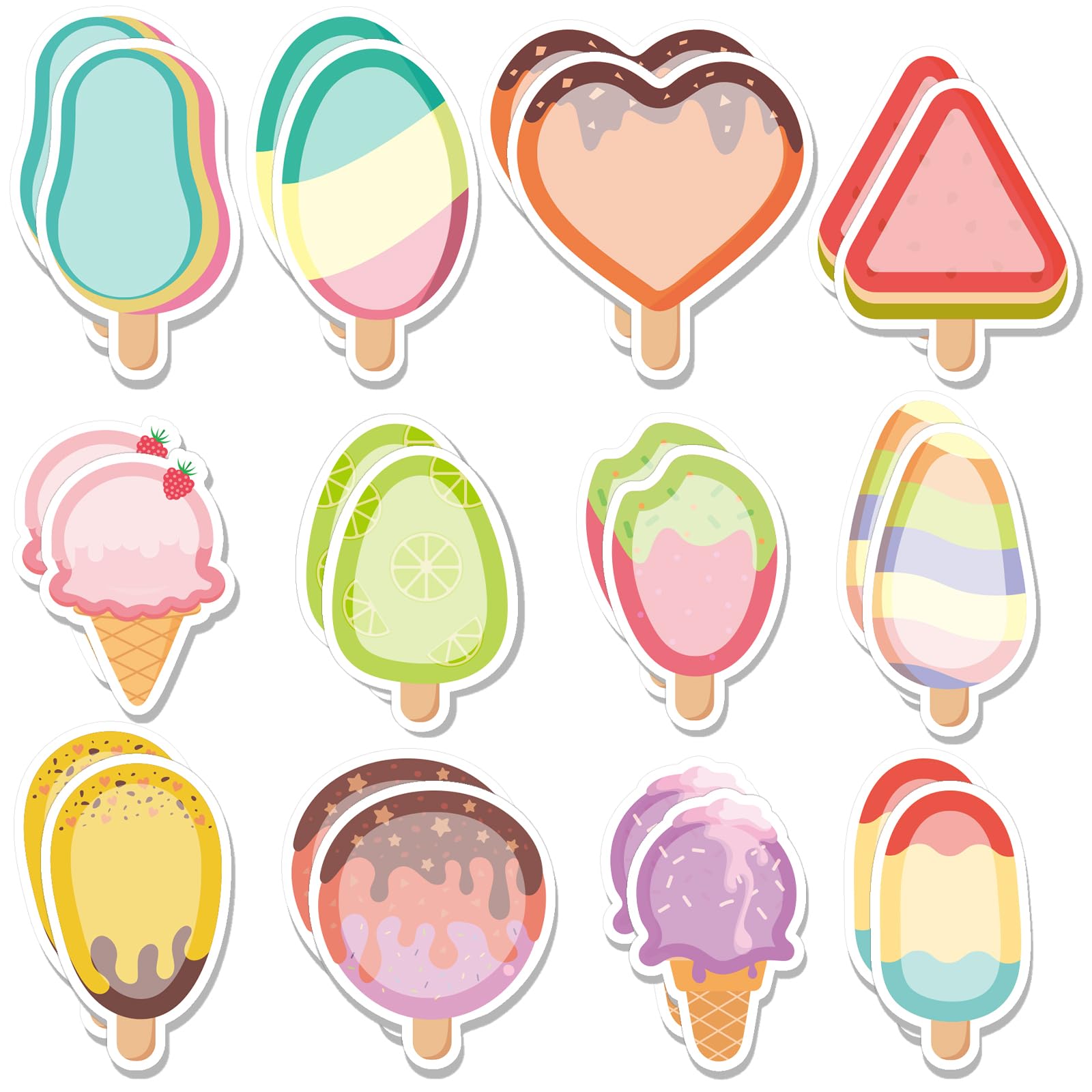 Yinder 24 Pads Cute Sticky Notes Fun Kawaii Animal Sticky Notes Pads Bulk Cartoon Memo Self Adhesive Gift for Valentines Veterinary Office School Tab