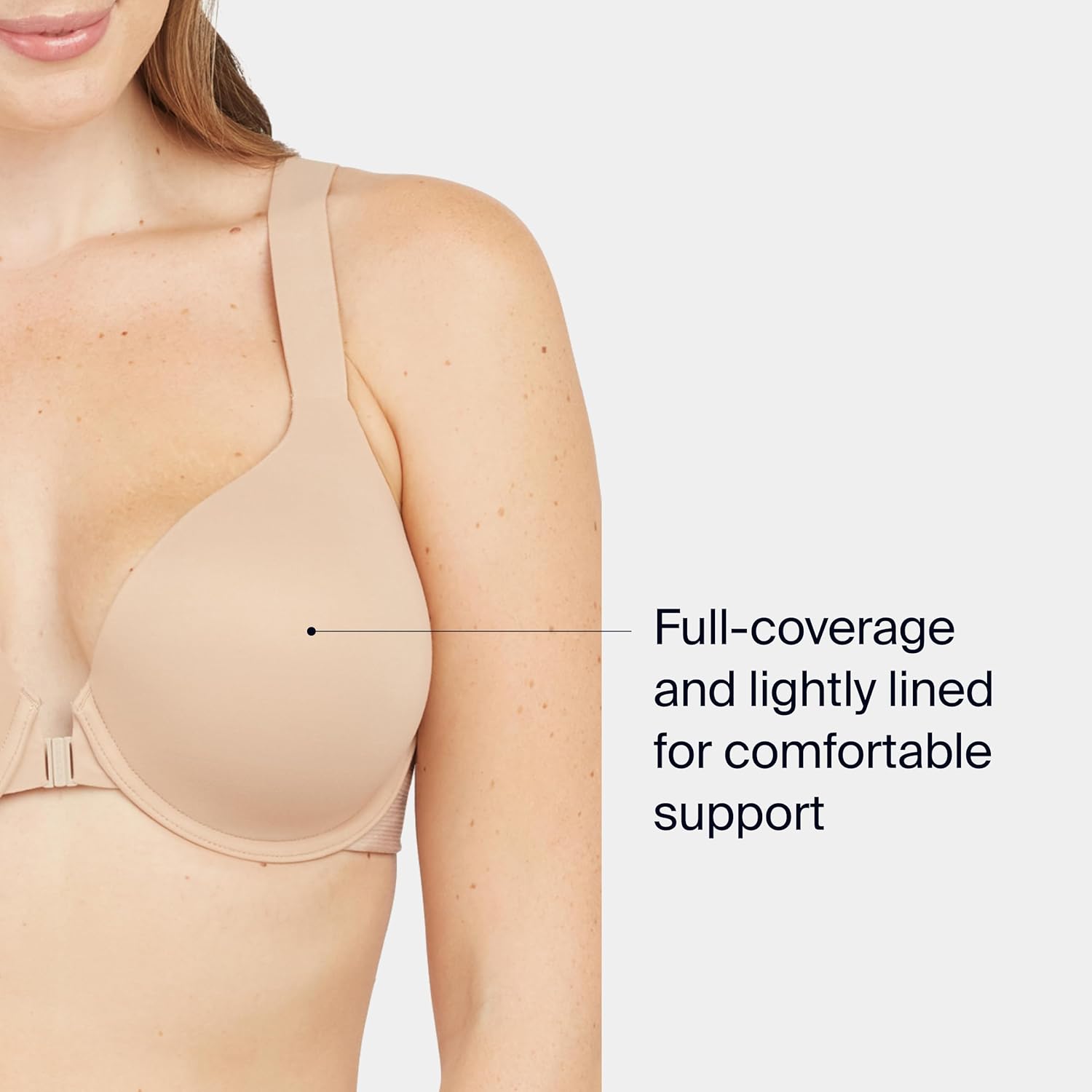SPANXsmooth Bra-Llelujah! Lightly Lined Full Coverage - T-Shirt Bra - Front Closure - Hosiery Back - Smart Stretch Straps - Image 3