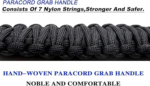 Miniatura 2 de 2 asas de agarre de barra antivuelco para Jeep Wrangler YJ TJ JK JKU JL JLU Sahara Rubicon X Sports Freedom & Unlimited 1987-2022 (Negro)