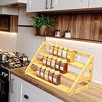 Vista 7 de Spice Rack - Bamboo Spice Rack Organization for Cabinet/Countertop