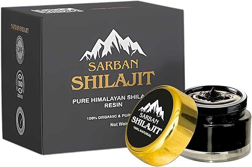 Shilajit para hombres y mujeres  60 porciones de resina Shilajit orgánica seca al sol orgánica y pura del Himalaya con ácido fúlvico y más de 85