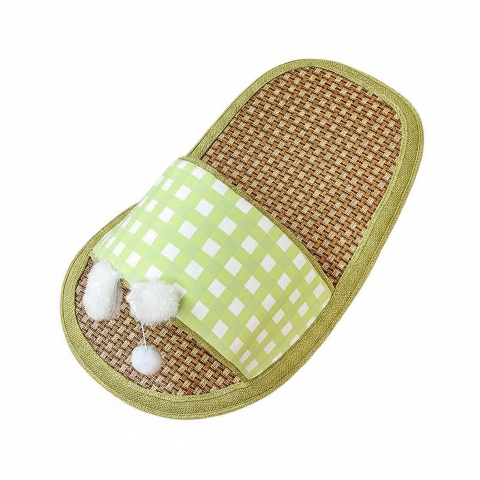 APIRILY Anti-Shedding Slipper Pet Bed Summer Cool Slipper Feline Mat Breathable Cooling Pet Bed Mat Easy to Clean for Dogs, Cats, Sleeping, Light Green, L | Slippers | Womens Shoes-image-5