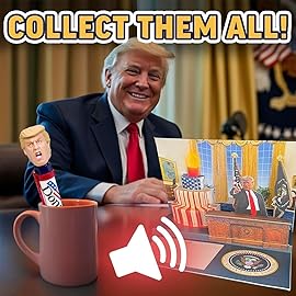 Donald Trump Talking Pen - Top Stocking Stuffer for Men, Funny Trump Merchandise & Real Voice Novelty Pen, Christmas Political Gag Gift & Popular Gift for Him, Supporters & Collectors (Trump Classic)