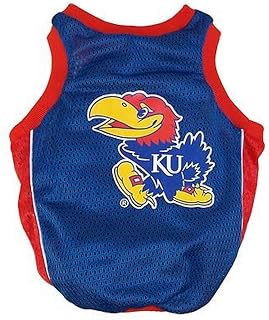 Collegiate Kansas Jayhawks Dog Basketball Jersey, XX-Small