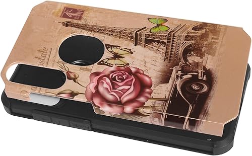 Miniatura 2 de CELZEN - Para Motorola Moto E (2020) XT2052 - Funda para teléfono con imagen - Torre Eiffel AD1