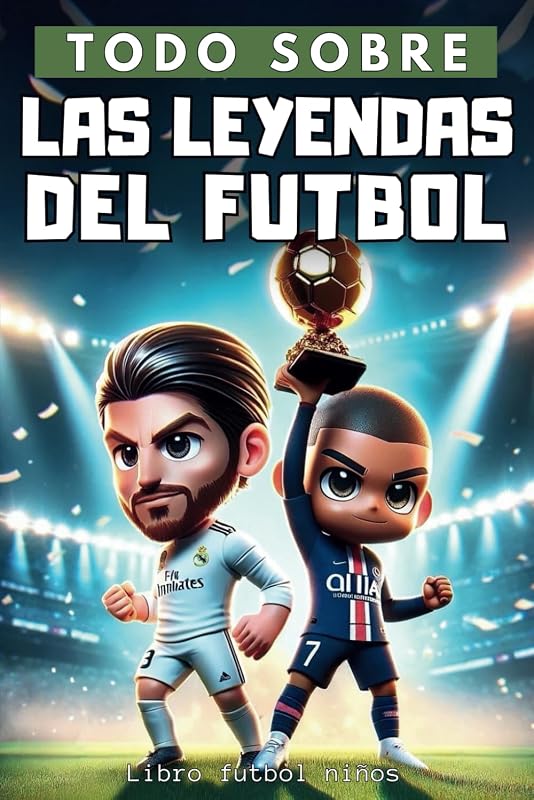 Todo Sobre : Las Leyendas del Futboll - libro futbol niños: Descubre las historias de las leyendas del fútbol mundial - Ilustradas a todo color - ... y niñas de 6 a 14 años. (Spanish Edition)