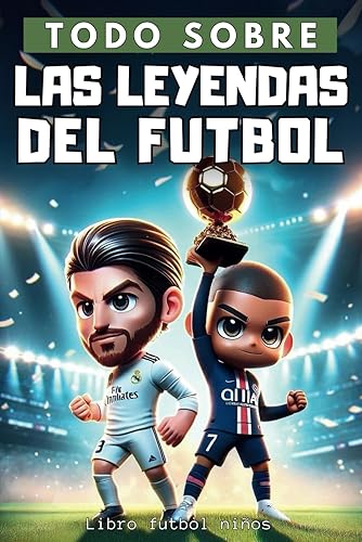 Todo Sobre : Las Leyendas del Futboll - libro futbol niños: Descubre las historias de las leyendas del fútbol mundial - Ilustradas a todo color - ... y niñas de 6 a 14 años. (Spanish Edition)