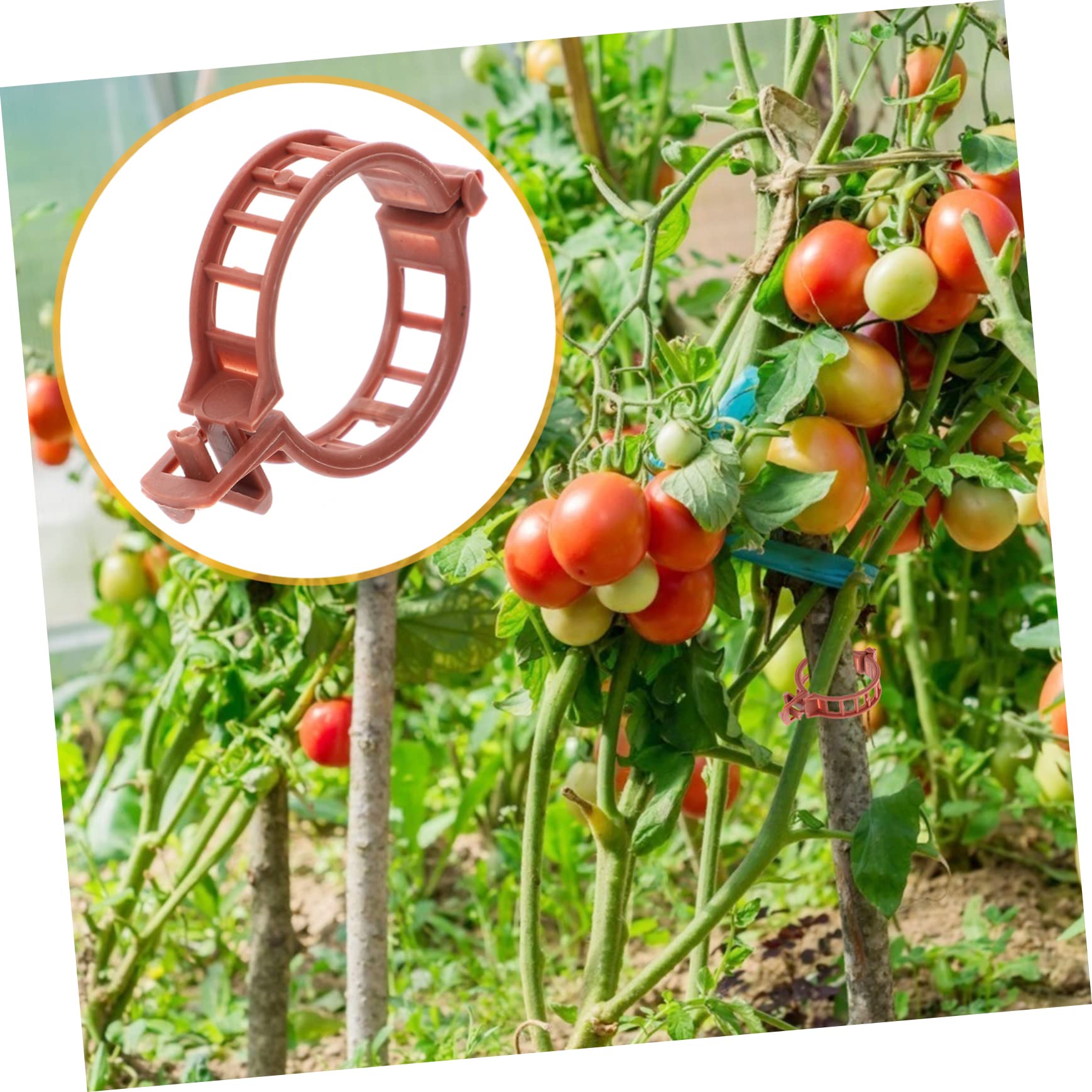 BESPORTBLE 400stücke Pflanzenstützclips Aus Kunststoff Unterstützen Sie Tomaten Und Andere Pflanzenstämme Wetterfest Und Wiederverwendbar Für Gartenarbeiten Und Pflanzentraining