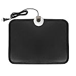 Livtribe AC 110V Heated Floor Mat for Foot, Carbon Crystal Heating Pad, Electric Heated Foot Warmers for Office, Home (Black)