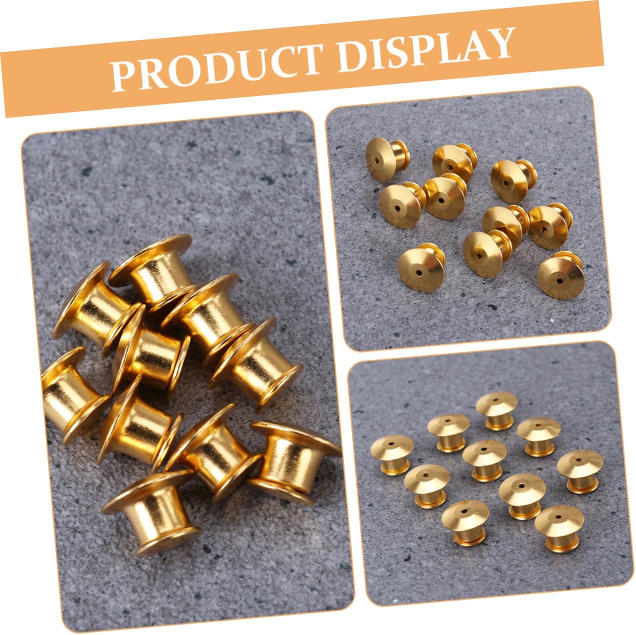 160pcs Locking Pin Backs Replaceable Brooch Pin Keepers for Bags Hats Lightweight Fasteners for Weddings Birthdays Anniversaries More