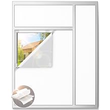 Blackout Curtains for Bedroom, 100" x 58" Portable Blackout Blinds No Drill | 100% Blackout Window Cover with Hook&Loop Strip, Temporary Blackout Shades, Blackout Window Film for Nursery Travel RV- White