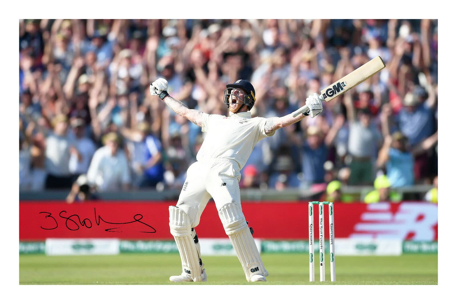 Ben Stokes - England Cricket Autographed Signed A4 21cm x 29.7cm Poster Photo
