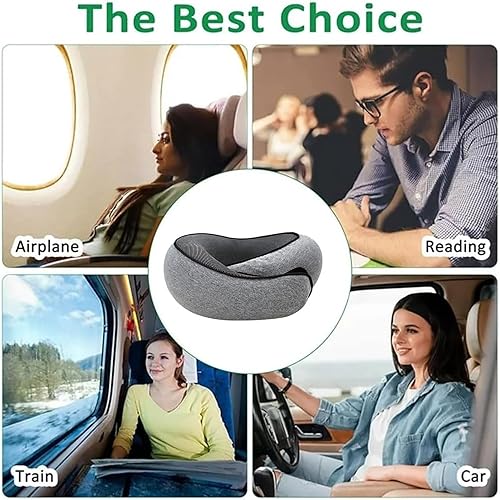 Miniatura 3 de Flyhugz - Almohada para el cuello, almohada de viaje Wander Plus, almohada cervical de viaje Flyhugz, almohada cervical de viaje de espuma
