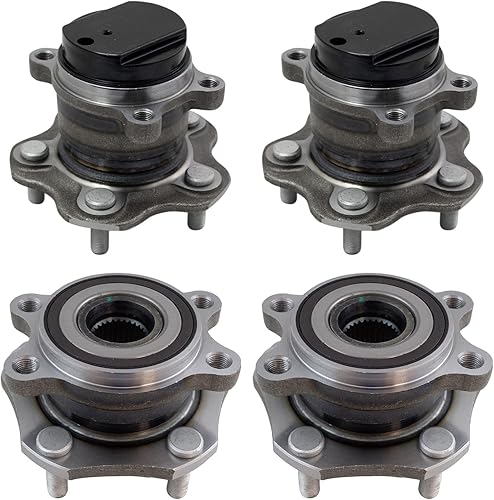 Vista 416 de TRQ Juego de 2 rodamientos y bujes de rueda trasera izquierda y derecha compatible con Ford Expedition 2007-2010 Lincoln Navigator 2007-2010