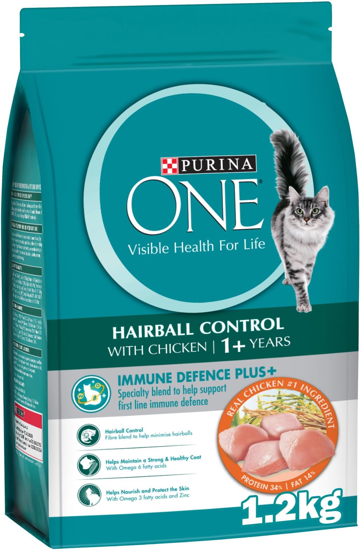 One Cat Food with Hairball Control Chicken Flavour Promo Price (1.2kg)