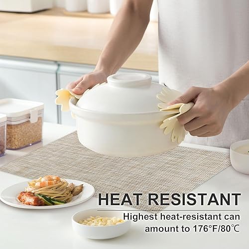 Miniatura 2 de Juego de 4 manteles individuales de vinilo, tejido de PVC, lavables, antideslizantes, resistentes al calor, sin arrugas, para mesa de comedor,