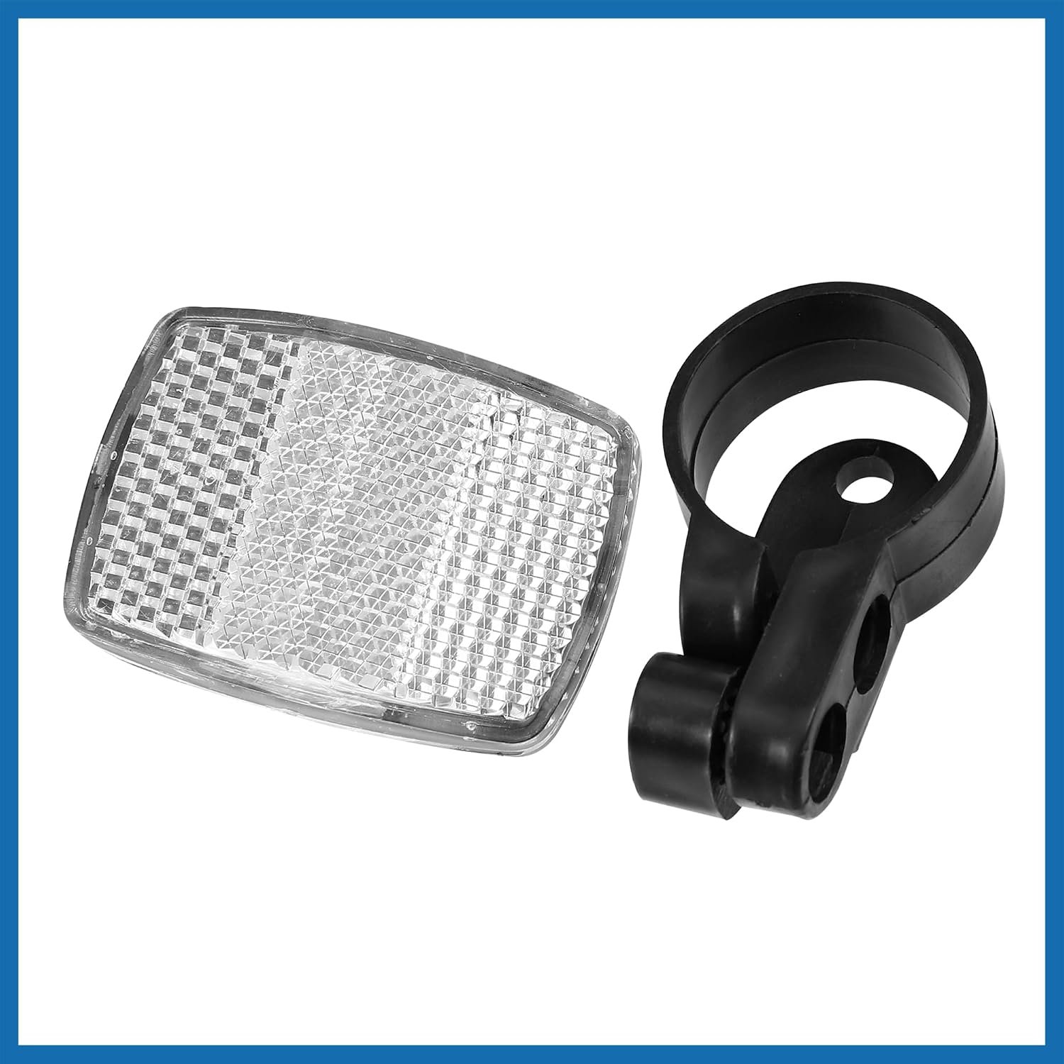 10 Pcs Bicycle Front Rear Reflector Kit Mountain Bike Safety Warning Reflectors for Handlebar Seatpost and Night Cycling Red and White Item Replacement