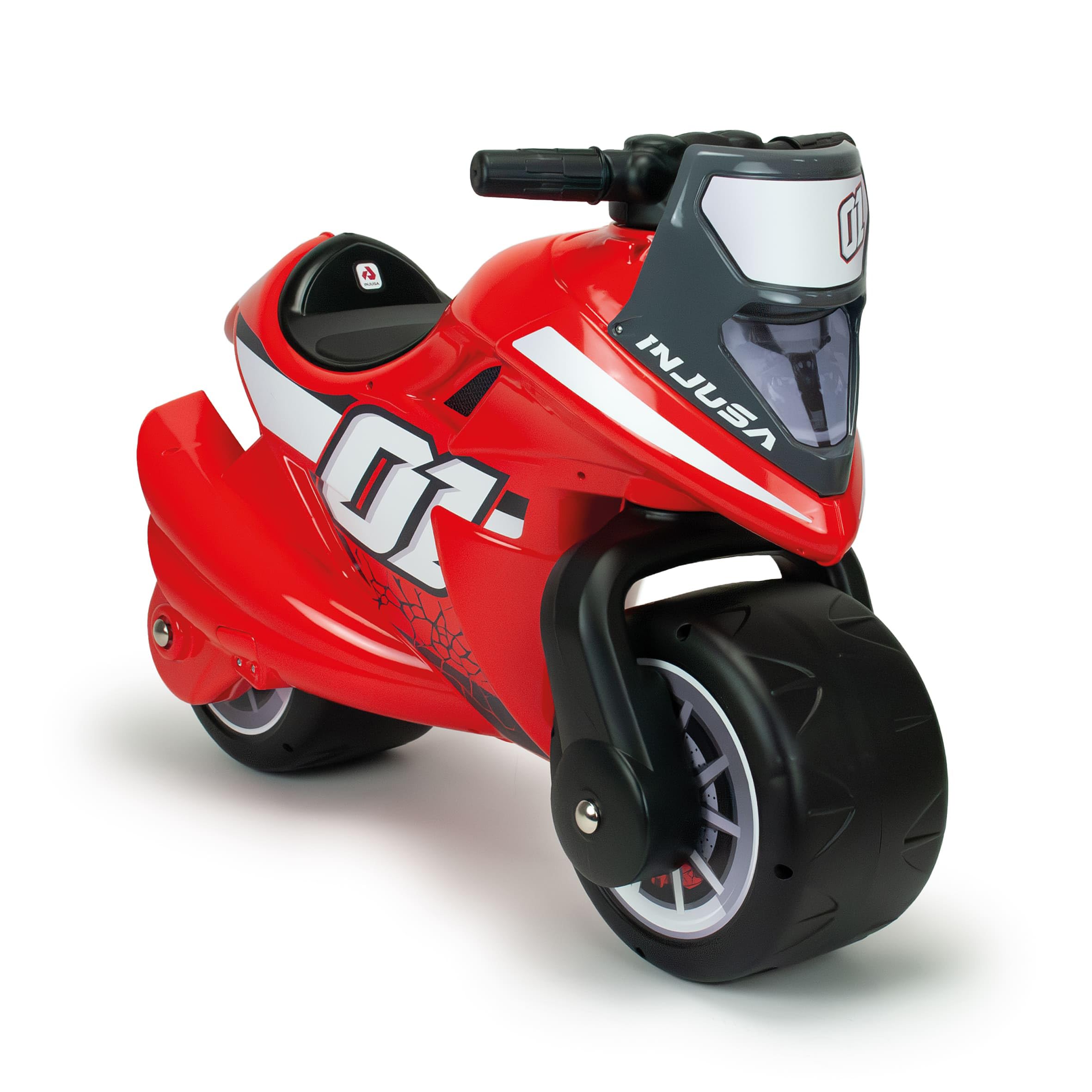 Moto Correpasillos para Niños de 2 a 4 Años Spline Roja - Diseño Ergonómico y Estable - Ruedas Anchas - Tamaño Grande - INJUSA