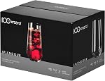 KROSNO Tall Water Juice Drinking Glasses | Set of 6 | 16.2 oz | Splendour Collection | Highball & Tumbler Crystal Glass | Perfect for Home, Restaurants and Parties | Dishwasher Safe