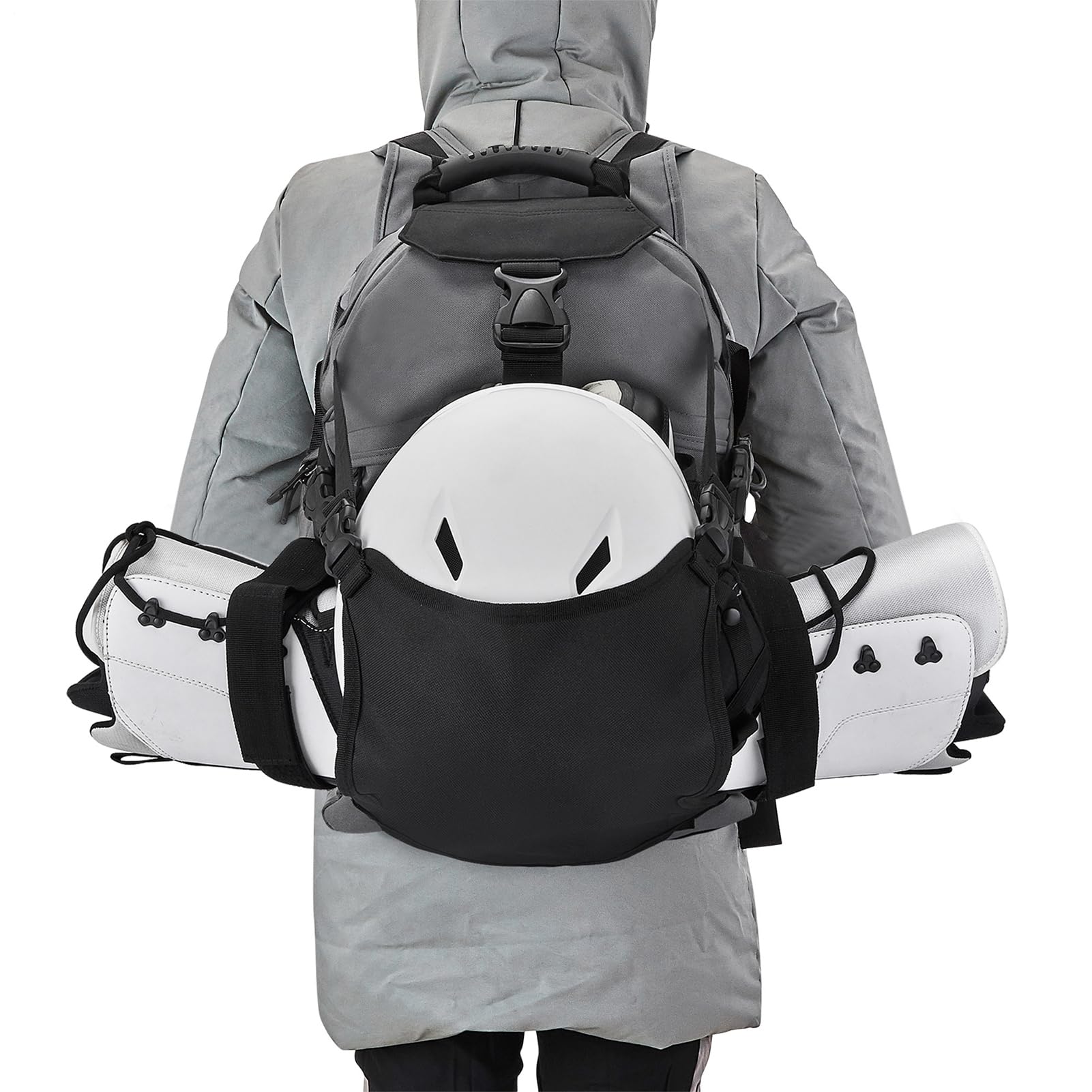 Sac à Dos Ski Sac à Dos Randonnée 30L | Sac De Transport Pour Raquettes Pour Casque Équipement de Protection Vêtements Passionnés Voyageurs Snowboarders Visiteurs