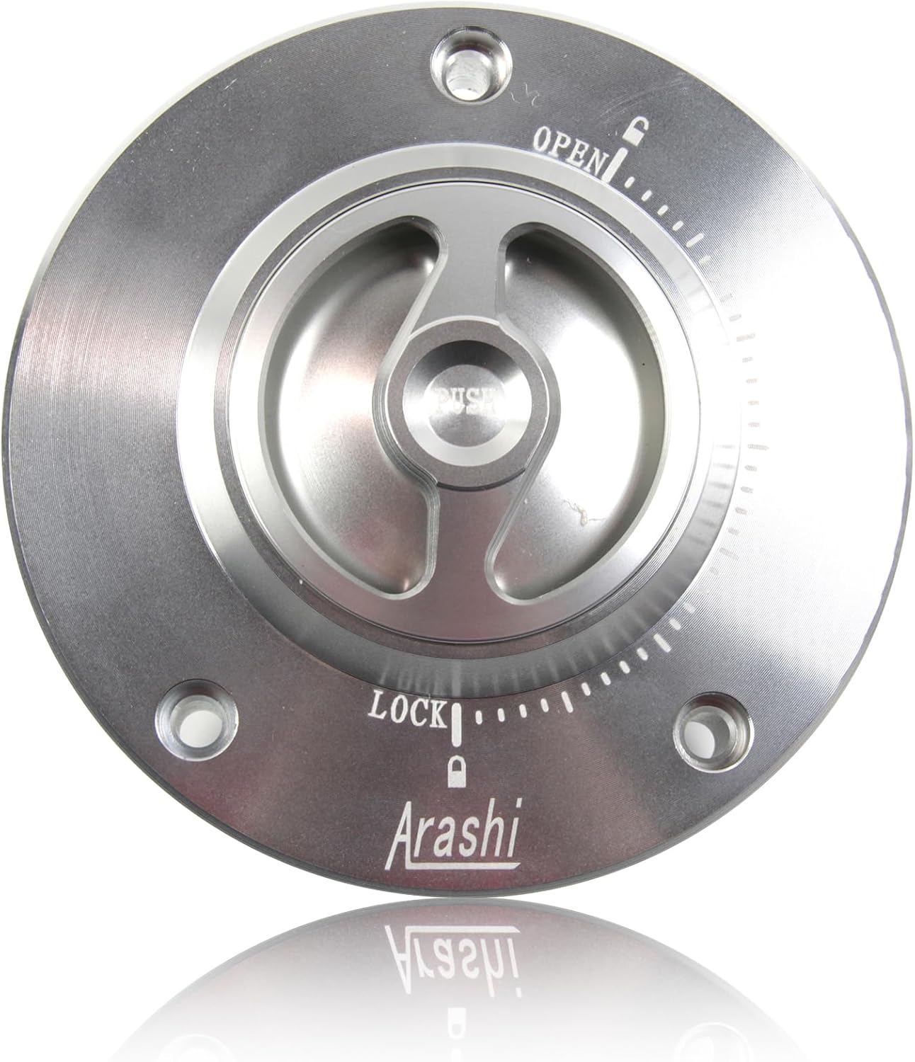 Arashi CNC Keyless Fuel Tank Gas Cap Cover for Suzuki GSF Bandit 650 1200S 1250, GSR 600 750, GSX650F, GSX1250F, Hayabusa Gen 2 GSXR 1300, GSXR 600 750 1000, SV650 SV650S, SV1000 SV1000S