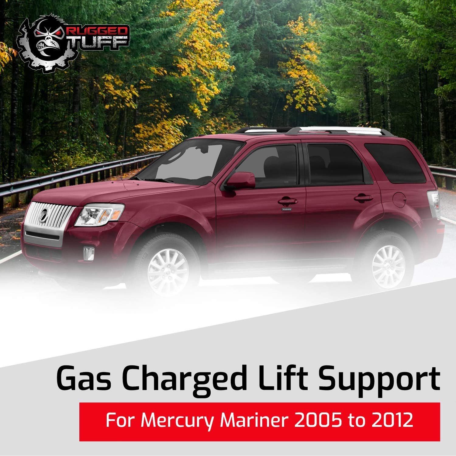 Lift Support Shockss Struts for 2001-2012 Ford Escape and 2005-2012 Mercury Mariner Rear Hatch Tailgate Trunk Gate Gas Springs Arms Pair 4370 SG204033 SG204034 (2 Qty)