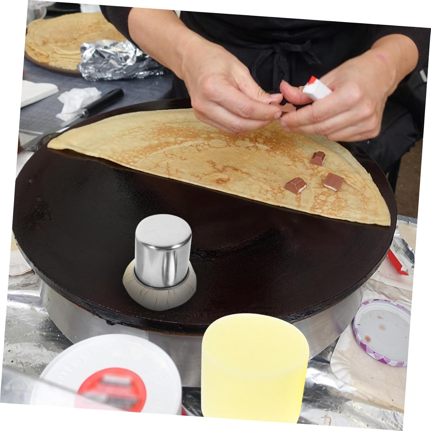 3sets Restaurant Oil Brush Replace Fabric Pancake Oil Brush Replace Fabric Practical Accessories Convenient Wiping Tool Wiper Inner Mop for Cooking