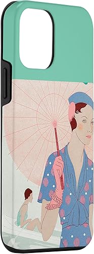 Vista 15 de iPhone XS Max Art Taste Beauty Leaves of Feminine Elegance Umbrella Lady Case