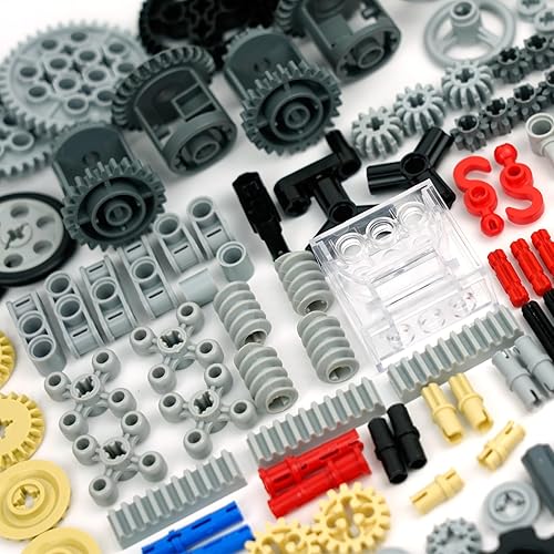 Miniatura 4 de Piezas Técnicas Piezas, Ruedas Engranajes y Ejes Conjuntos Cadena Diferancial, Coche MOC Ladrillos a Granel Bloques de Construcción Juguetes