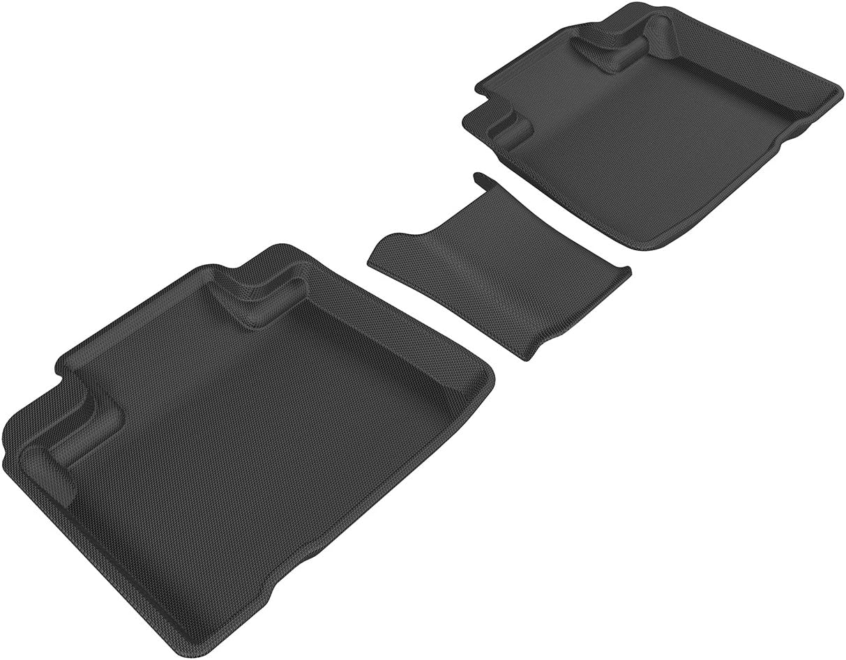 3D MAXpider Custom Fit Kagu Floor Mat (Black) for 2015-2021 Ford Edge - 2ND Row