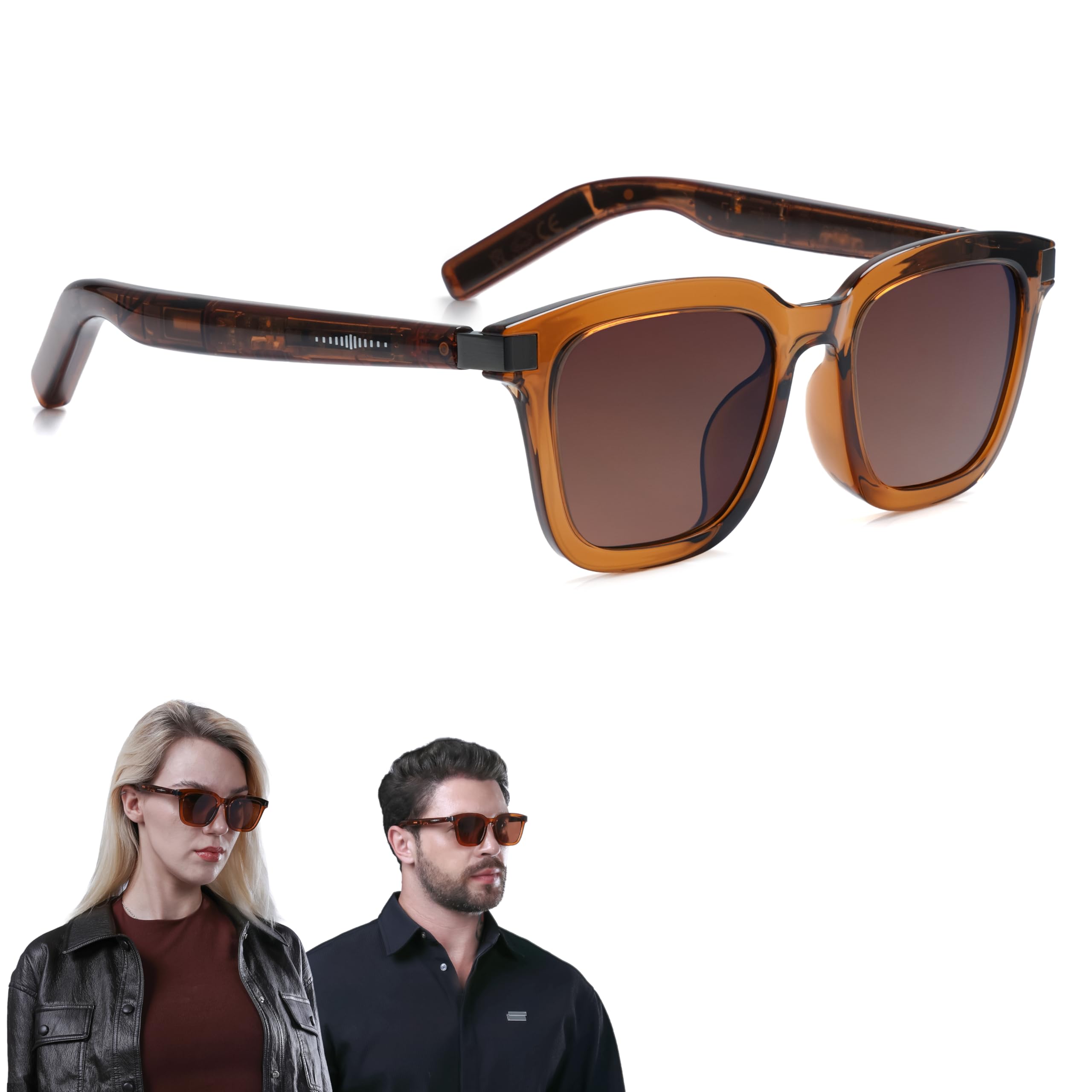LIMU Gen 5 Smart Glasses AI Glasses with Real-Time AI Interpreter - Open-Ear Bluetooth Glasses with Speakers Volume