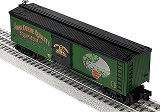 Lionel John Deere Quality Equipment Reefer Car, O Gauge Model Train Car with Opening Doors, Farm Train Car, Age 14+
