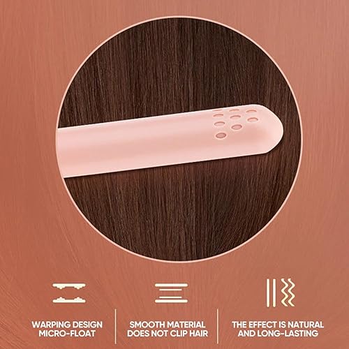 Miniatura 3 de Mini rizador de doble propósito para cabello corto, inalámbrico, recargable, cerámica, 6.7 x 0.9 x 0.9 in, azul