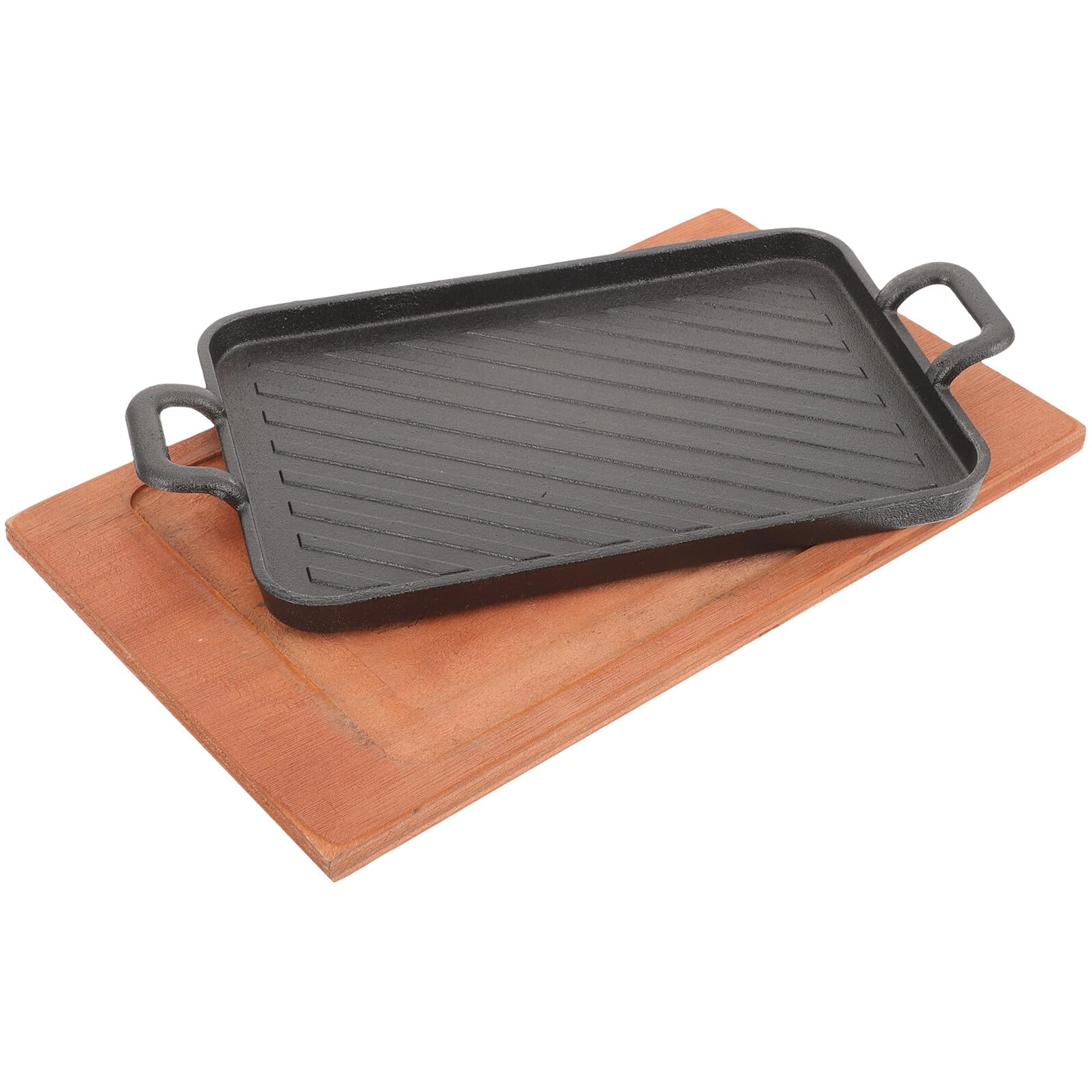 jojofuny Plancha para Parrilla de Gas Rectangular, Juego 1 Hierro