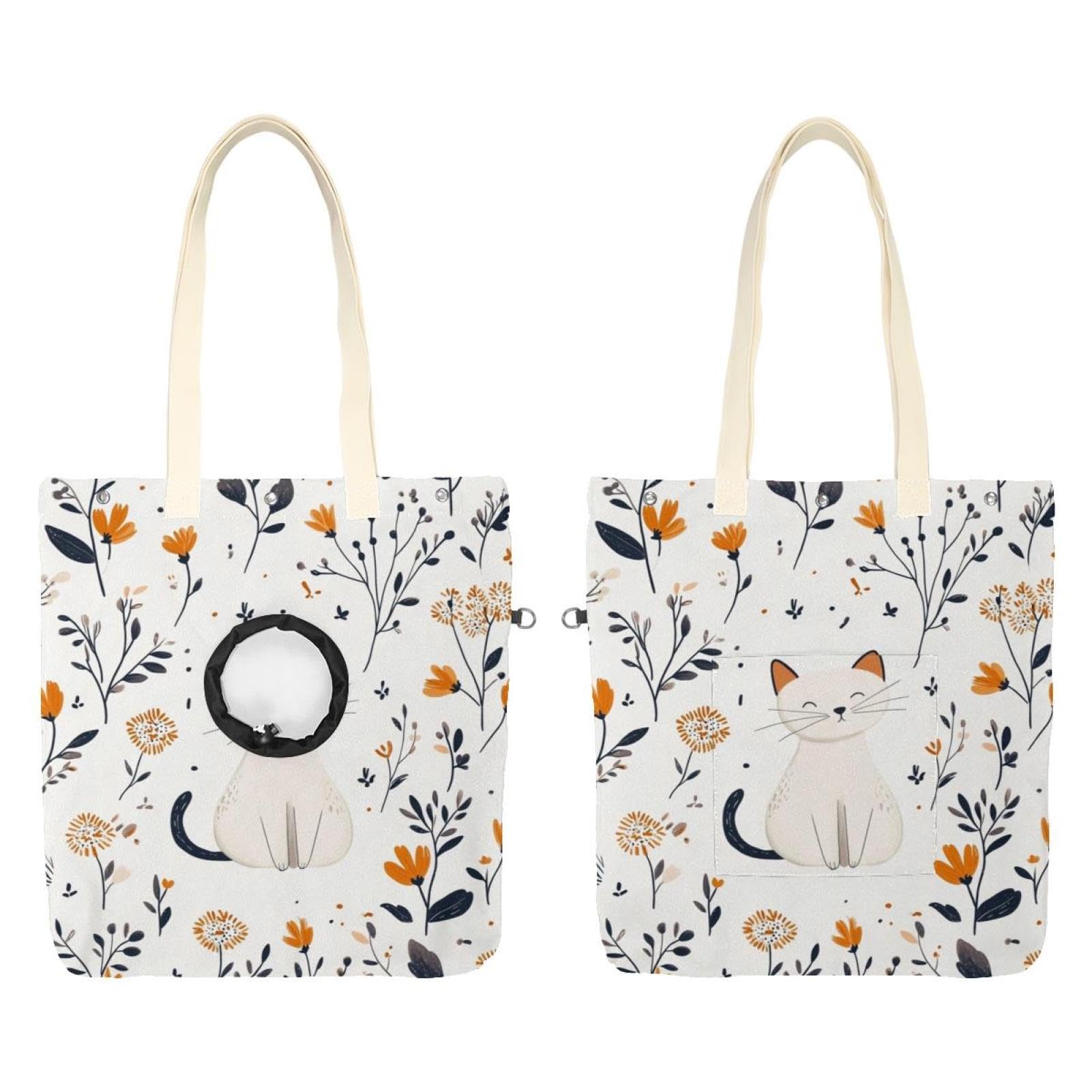 Sac à bandoulière en toile pour animal domestique et chat Show Head souple
