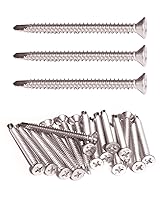 Vista 16 de IMScrews Tornillos autoperforantes Phillips de cabeza plana de acero inoxidable #8 x 1, 410 tornillos de acero inoxidable con rosca completa