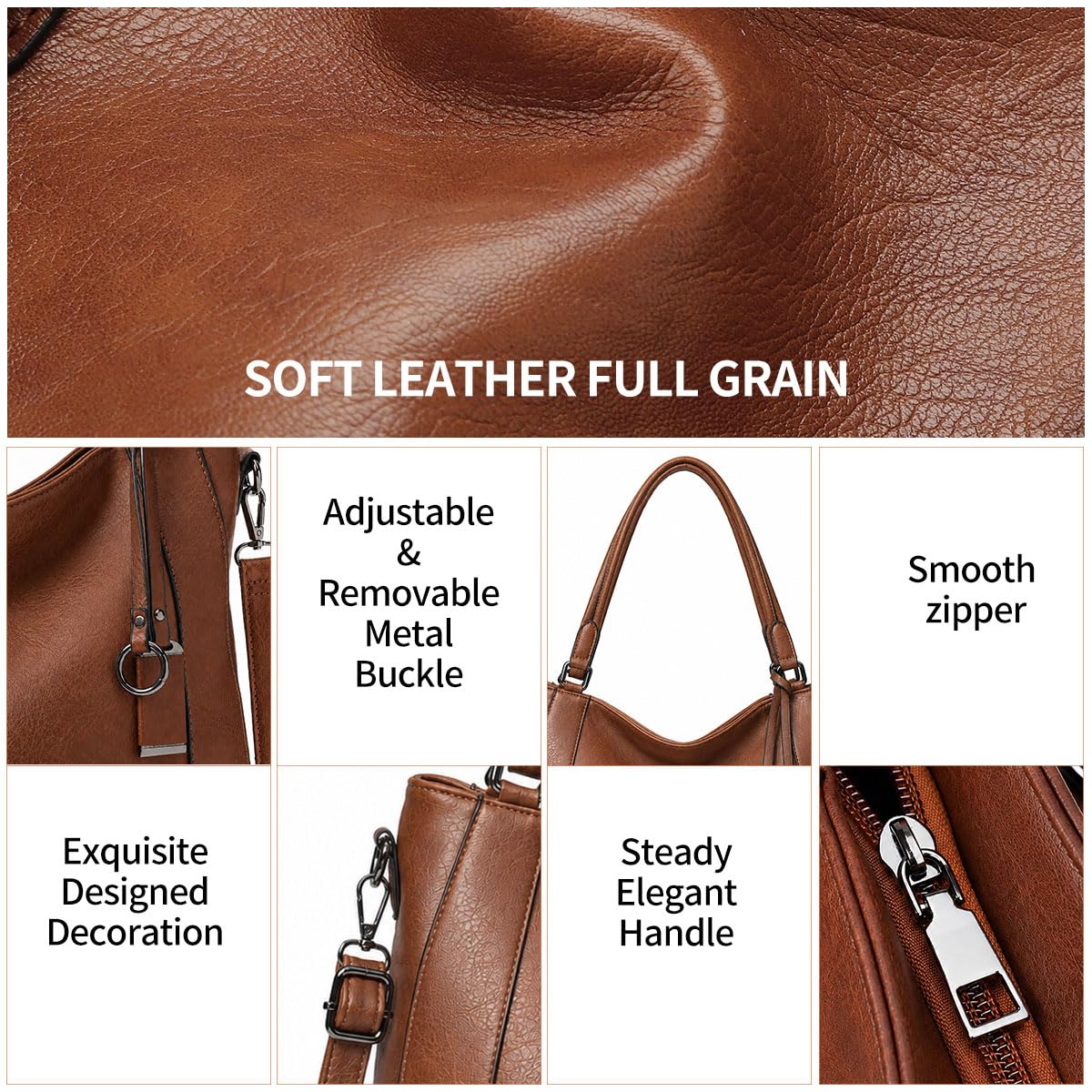 GAEKEAO Bolso Tote Mujer Gran Capacidad, Bolso Shopper Mujer Piel PU Con Correa Ajustable, Modelo Práctico Para Trabajo Y Estudios, Estilo Clásico Y Moderno