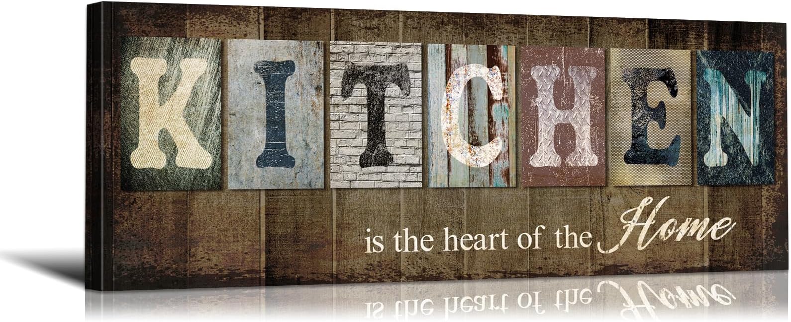 Kitchen Wall Decor Rustic Kitchen Wall Decor Inspirational Wall Art Farmhouse Wall Decor Kitchen Art Kitchen Art Wall Decor Kitchen Sign Wall Decor Kitchen Wall Art Decor for Room (17''W x 6''H)