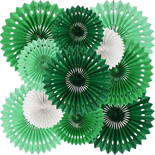 Miniatura 24 de Kit de decoración de abanicos redondos de papel con panal de pañuelo en rojo, amarillo y negro para baby shower, tema de ratón, primer cumpleaños