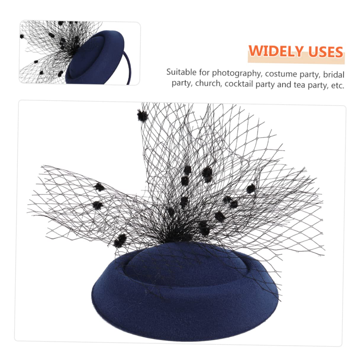 minkissy 5pezzi Fascinator Cappello per Cerimonie e Fascia per per Matrimoni Cocktail e Tea Party