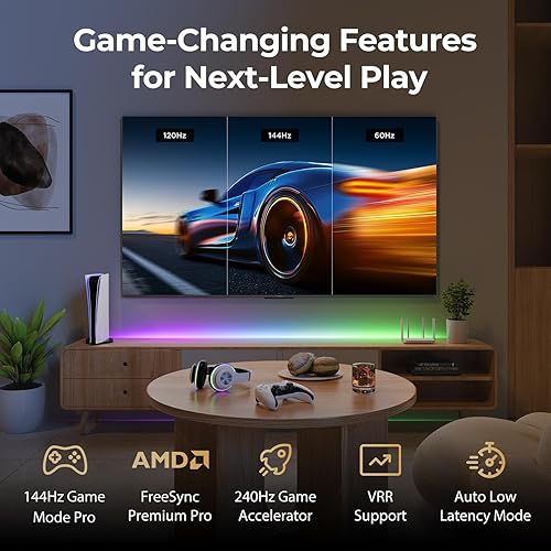 Miniatura 3 de iFFALCON Smart TV Class U85 Series QD-Mini LED 4K UHD Google Smart TV de 55 pulgadas - QLED, HDR 1000 nits, contraste 60001, modo de juego Pro de