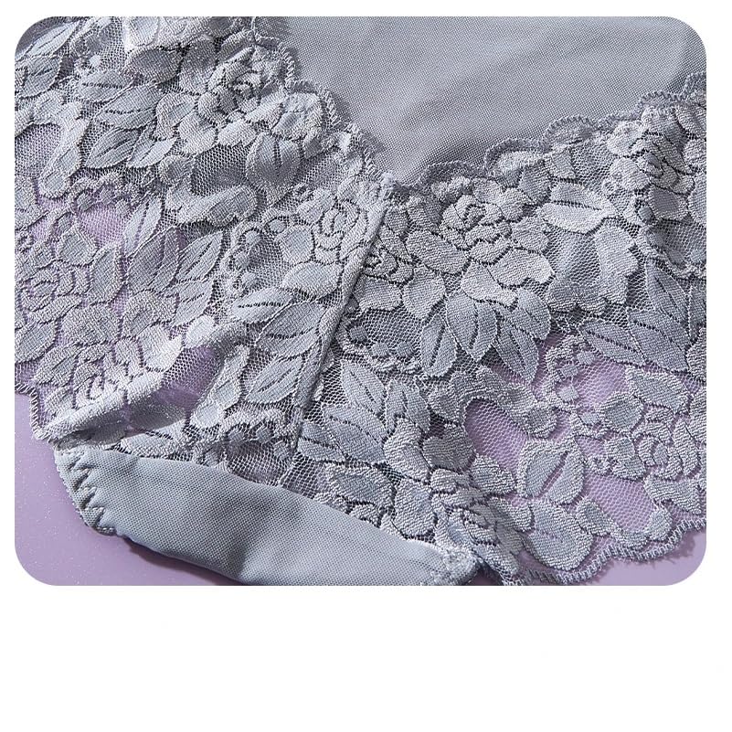 Baumwolle Unterwäsche Stretch Mittelhoher Sportslip Freche Spitzenhöschen Netzstoff Atmungsaktive Unterhosen Weiche und Bequeme Unterwäsche 12Er-Pack