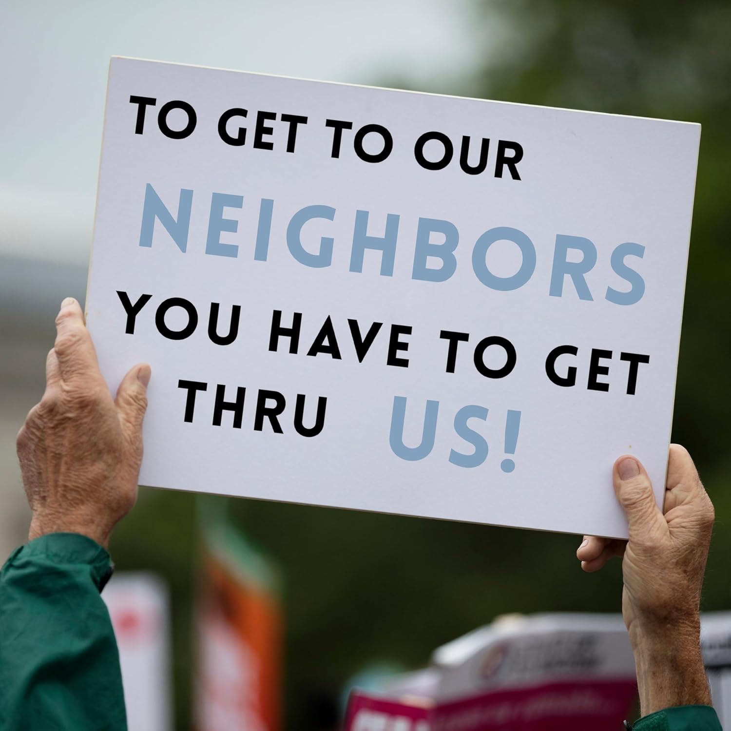 ICE Protest Signs to Carry at Rally 6pk 12x18” Anti Trump No Kings OUT Hand Held Melts Under Resistance Resist Anti ICE Immigration Red Cards