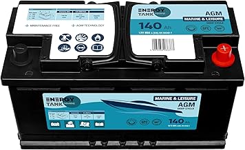 AGM 12V 140Ah Slow Cycle Battery - Long Life Battery for Boats and Motorhomes - Maintenance Free, Vibration Resistant
