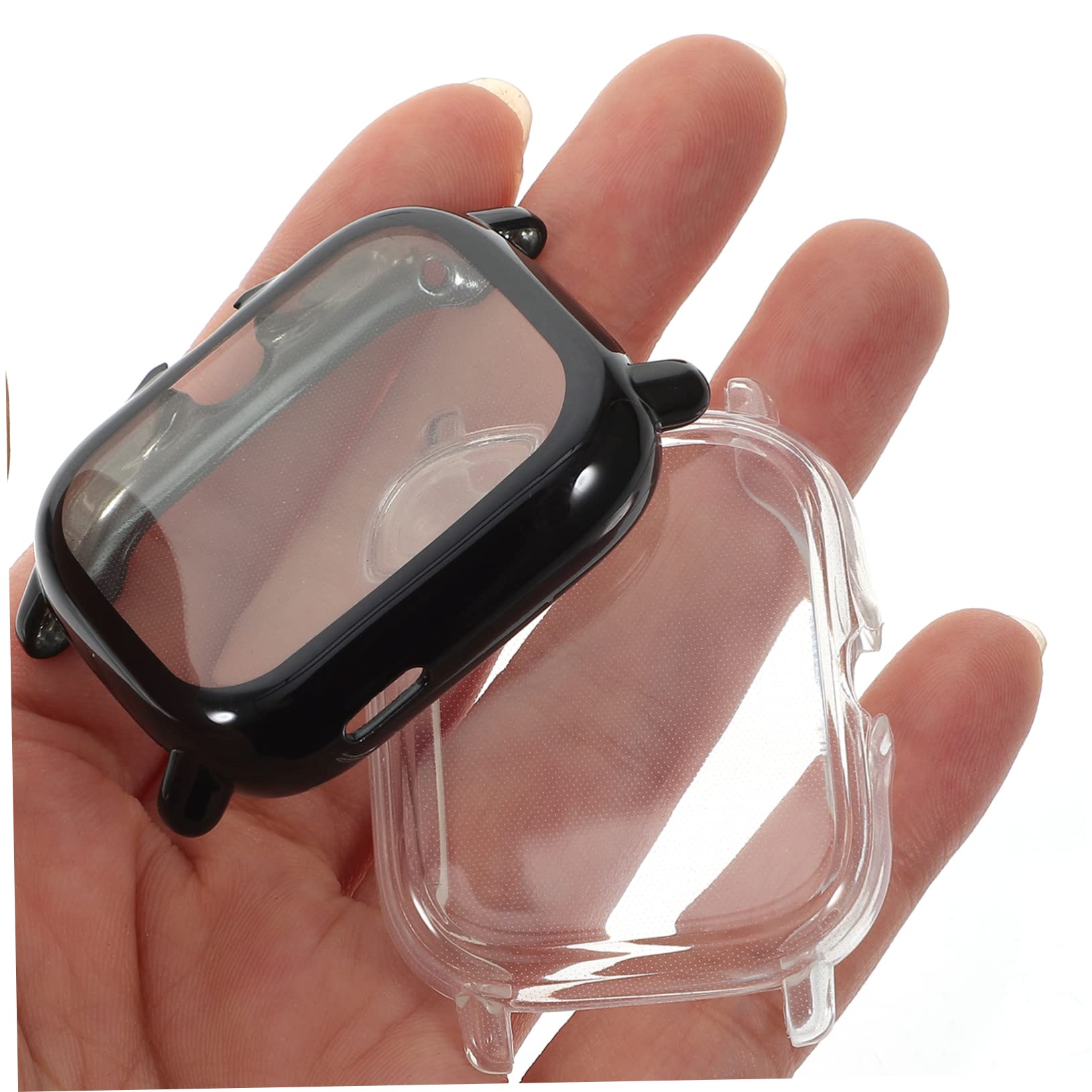 Mikikit 20stücke Schutzhülle Kratzfester TPU Schutz Für Transparente Und Schwarze Varianten Voller Zugang Zu Tasten Einfache Installation Rundum-Schutz Für Ihre Uhr