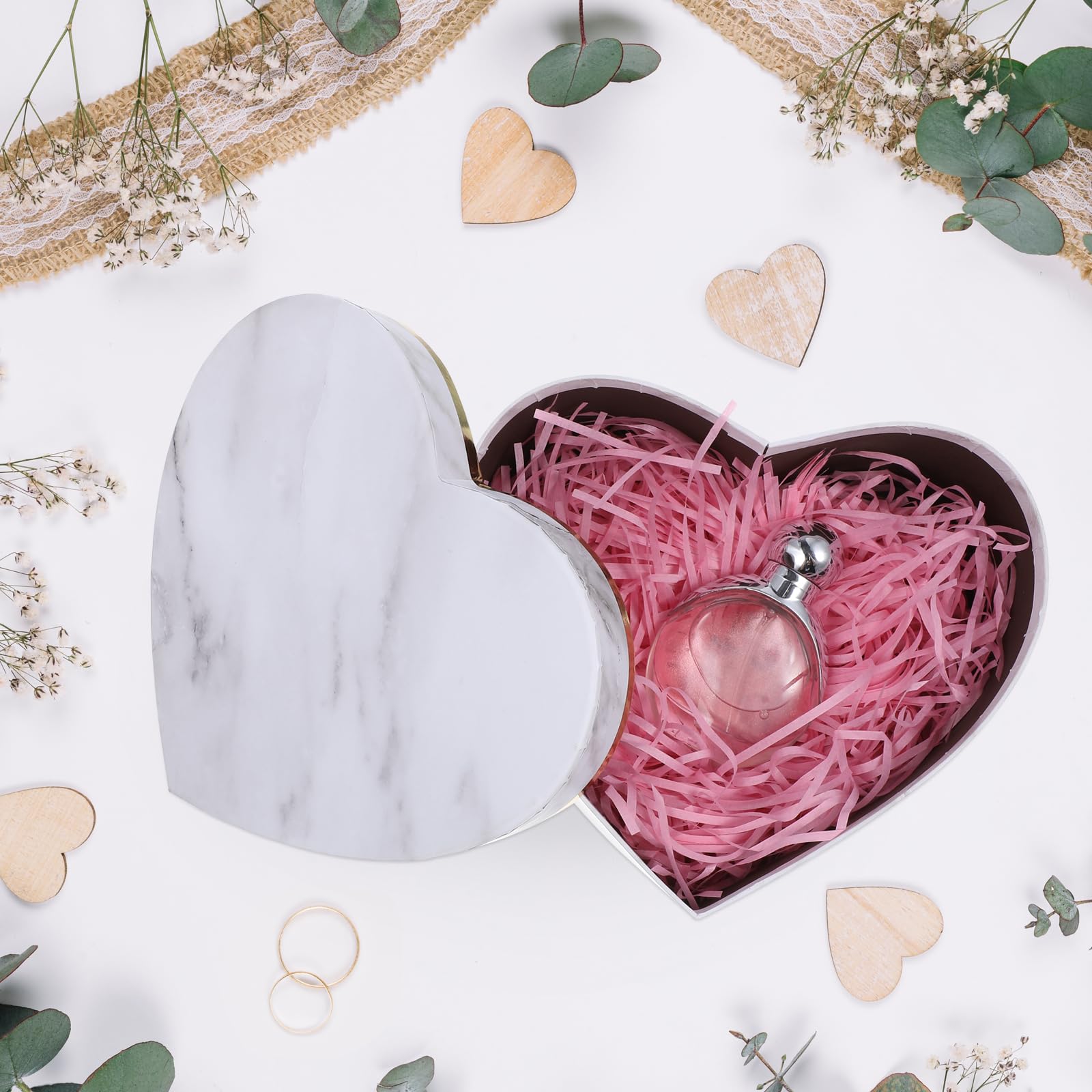 PACKOVE Herzförmige Schachteln Herzförmige Geschenkbox Geschenkverpackung Herz-Leckerei-Box Valentinstag-Geschenkboxen Als